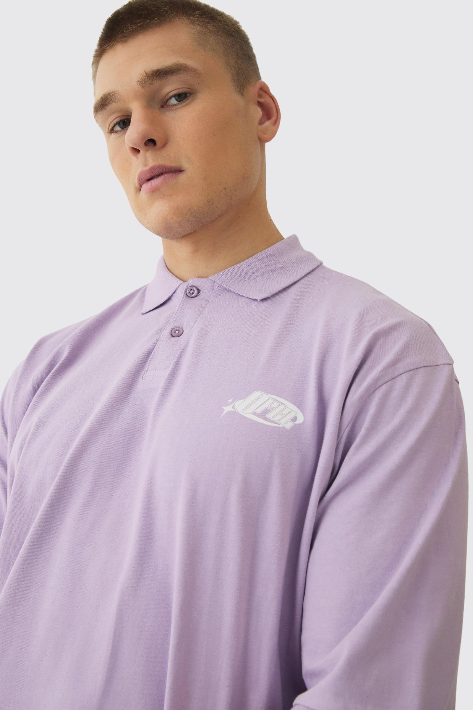 fioletowa koszulka polo