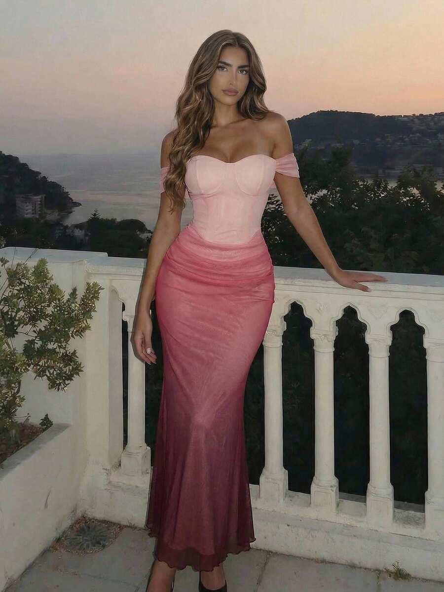 maxi sukienka ombre