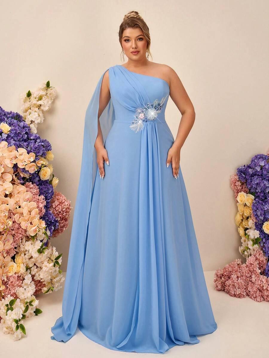 NIEBIESKA MAXI SUKIENKA