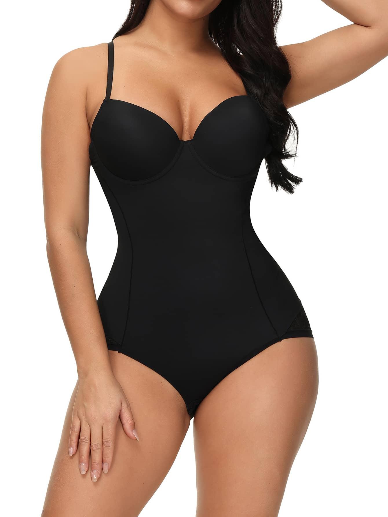 CZARNE MODELUJĄCE BODY NA RAMIĄCZKACH 