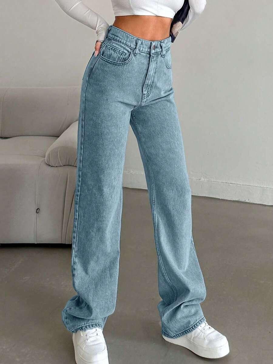 NIEBIESKIE SPODNIE JEANS