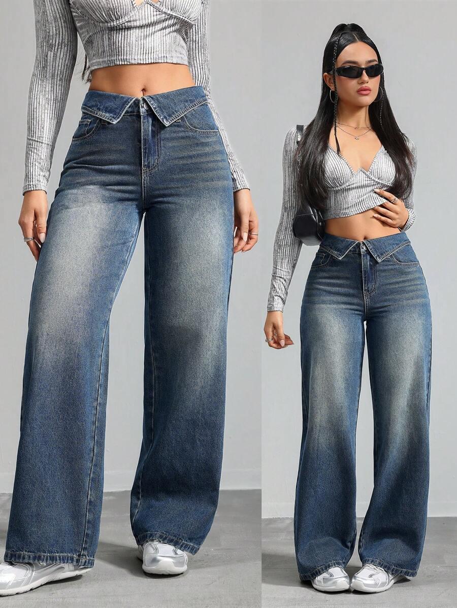 NIEBIESKIE SPODNIE JEANS