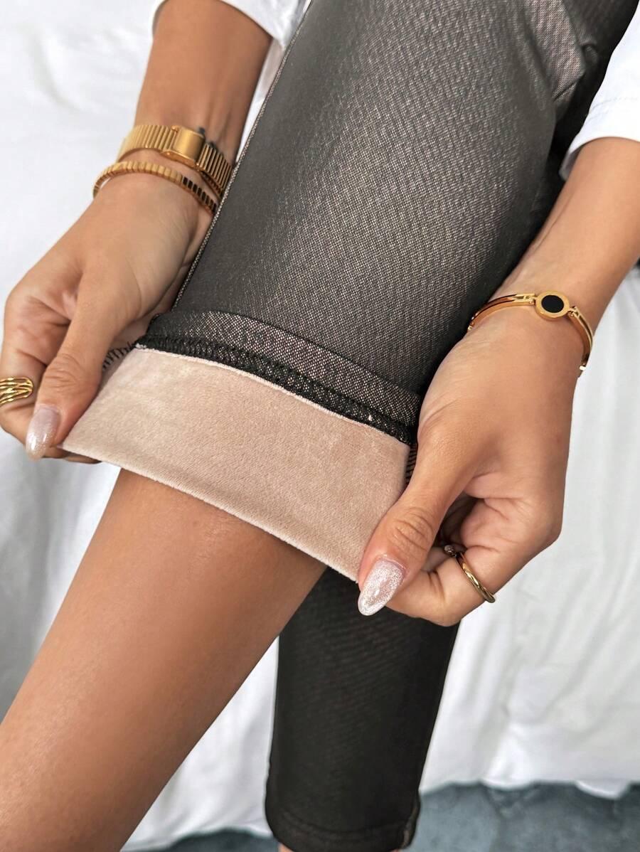 ocieplane legginsy asymetria