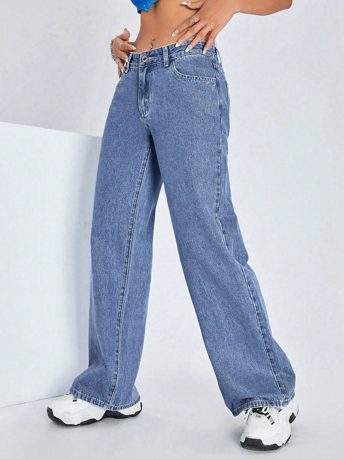 NIEBIESKIE SPODNIE JEANS