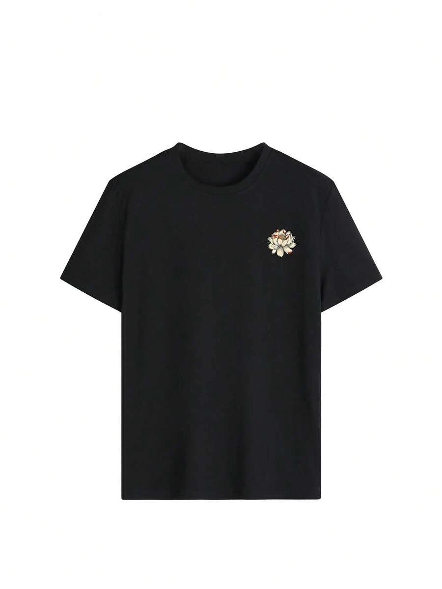 T-SHIRT Z NADRUKIEM NA PLECACH