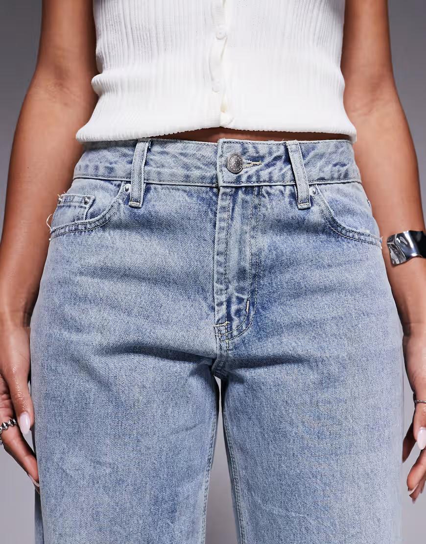 PROSTE SPODNIE JEANS WYSOKI STAN
