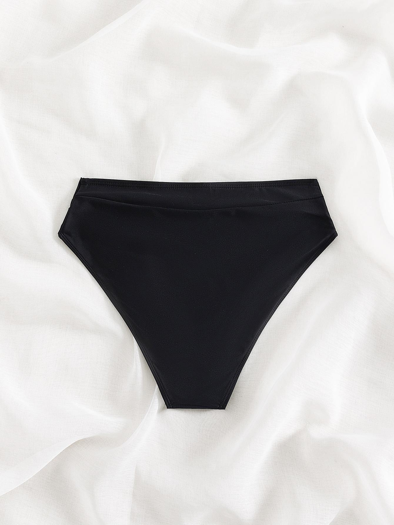 czarny dół od bikini asymetria