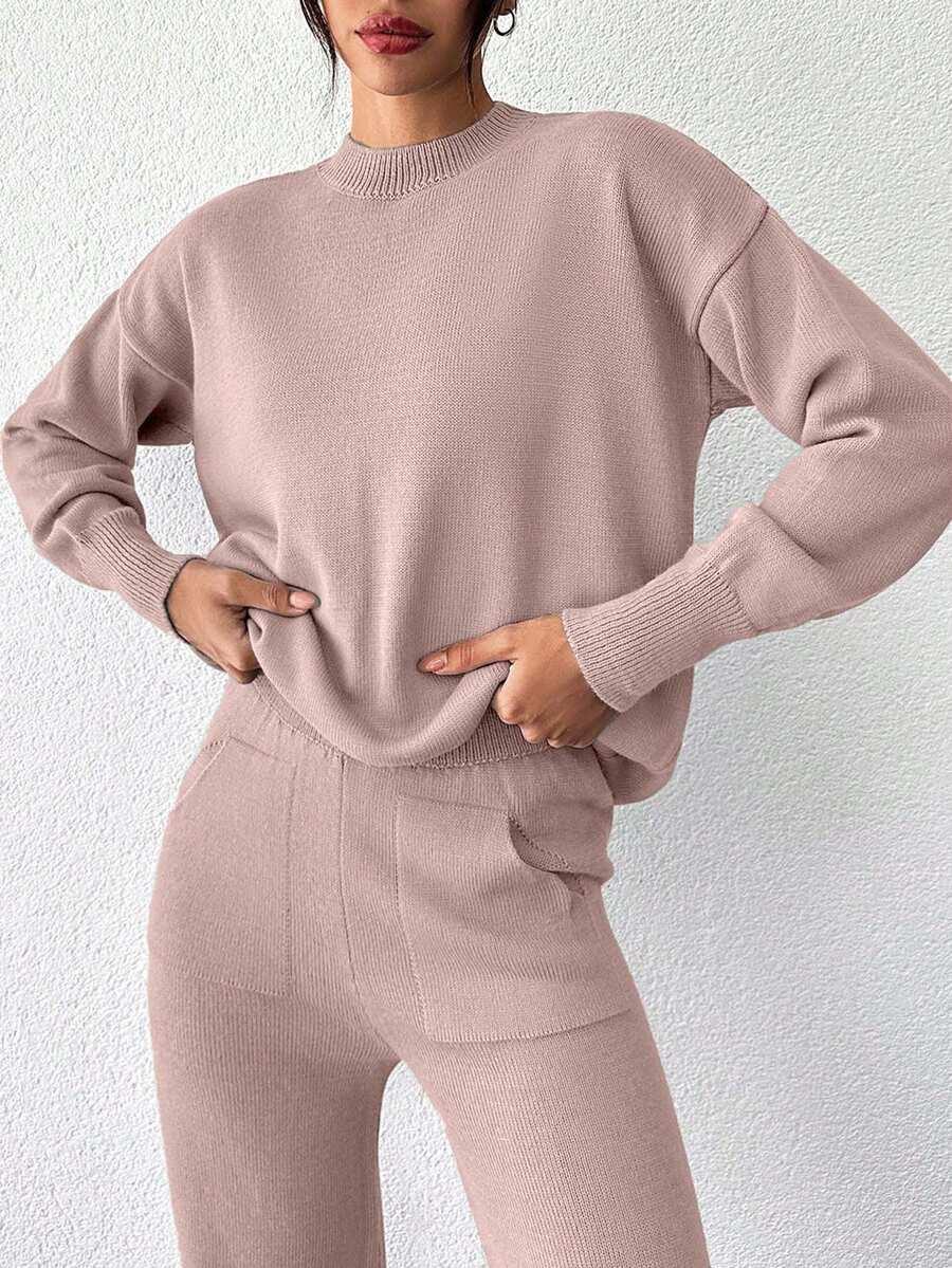 SWETER SPODNIE KOMPLET