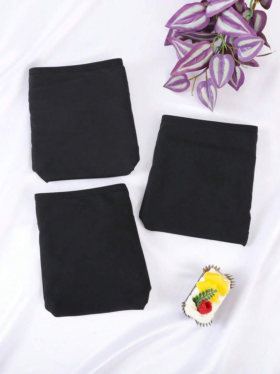 czarne majtki 3-pack