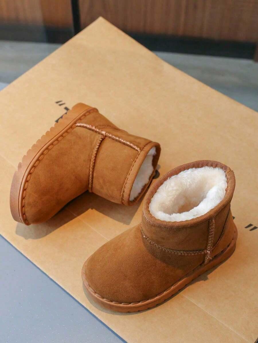 BRĄZOWE BUTY ŚNIEGOWCE