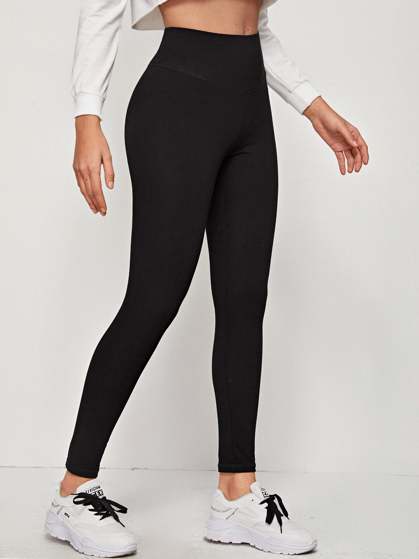 CZARNE KLASYCZNE LEGGINSY