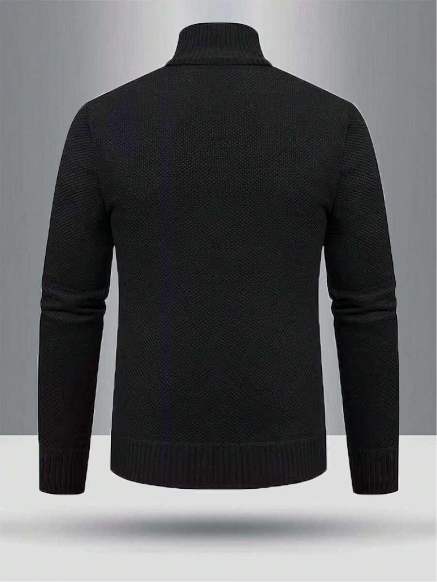 czarny sweter zamek