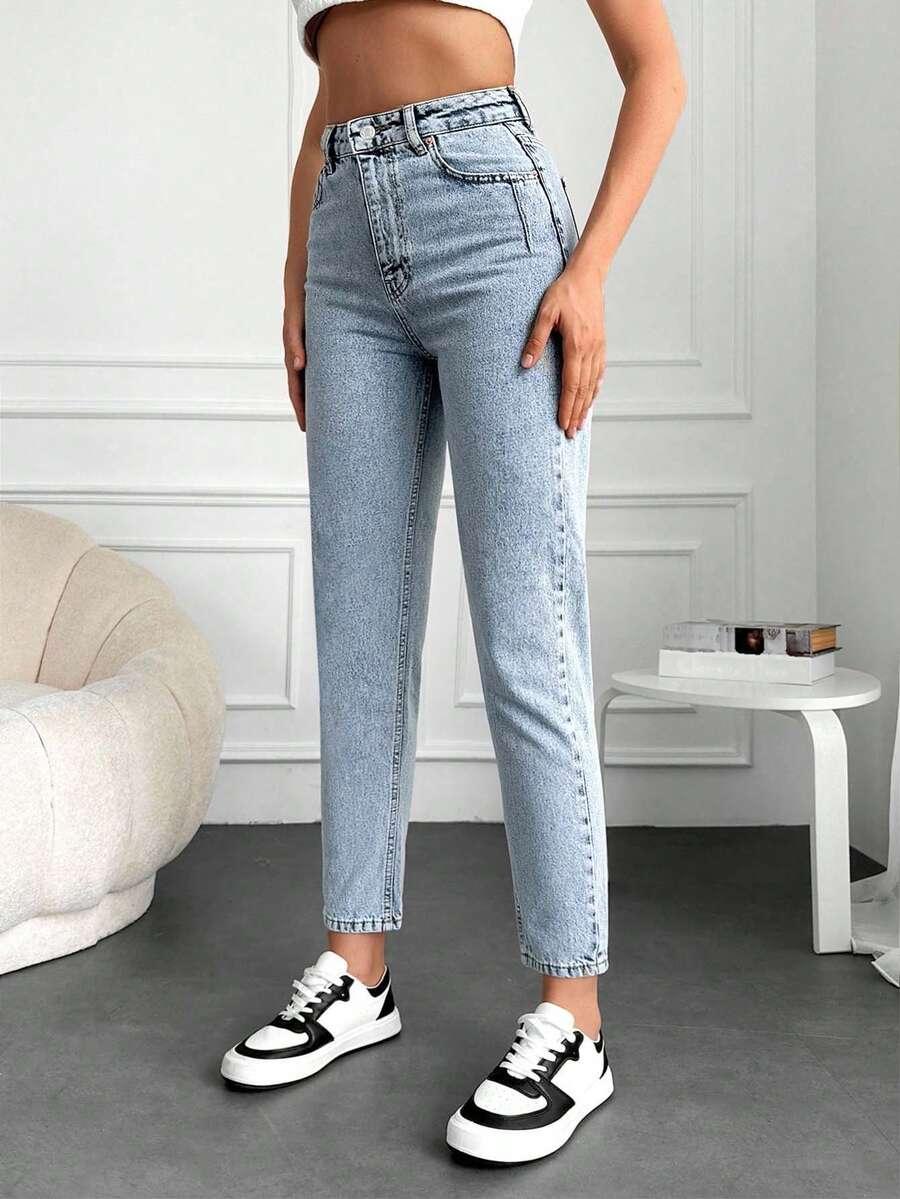SPODNIE JEANS WYSOKI STAN