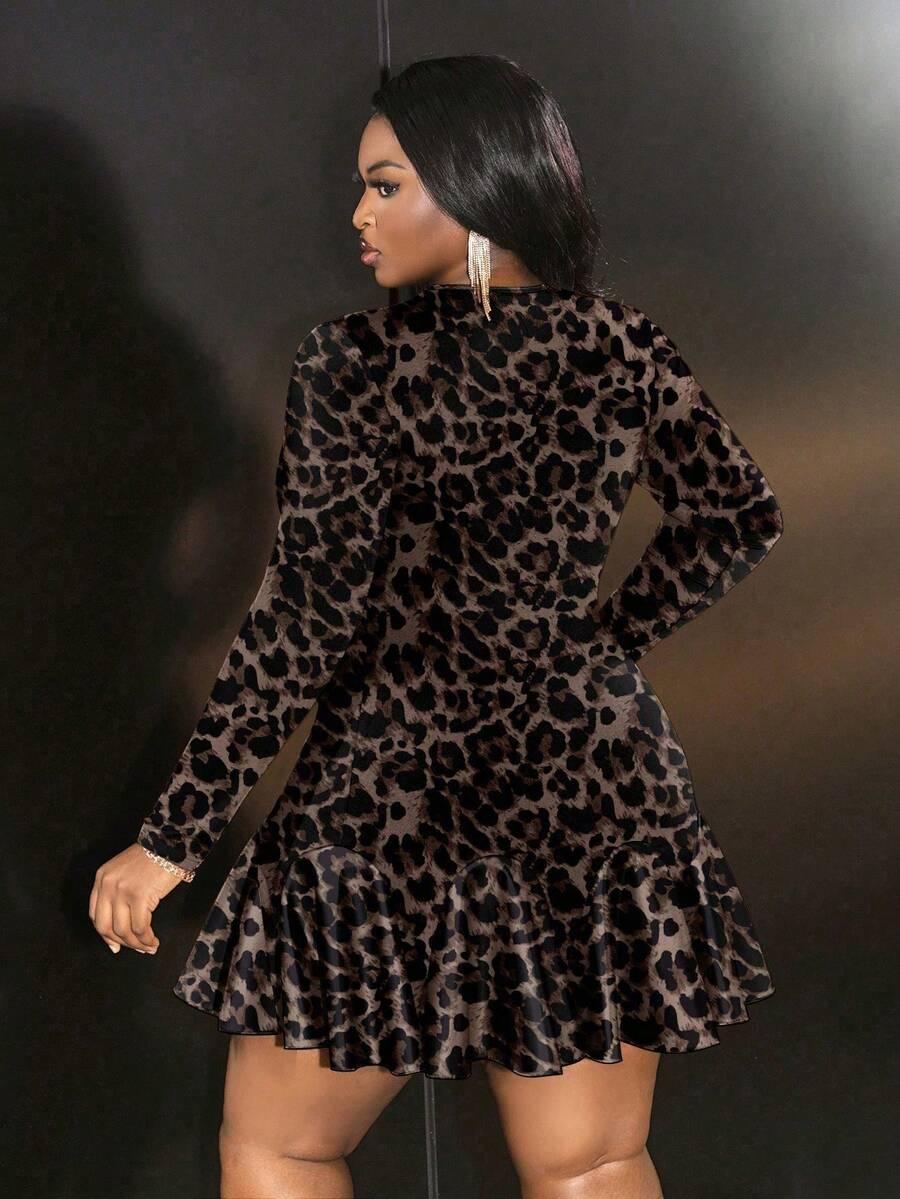 mini sukienka animal print