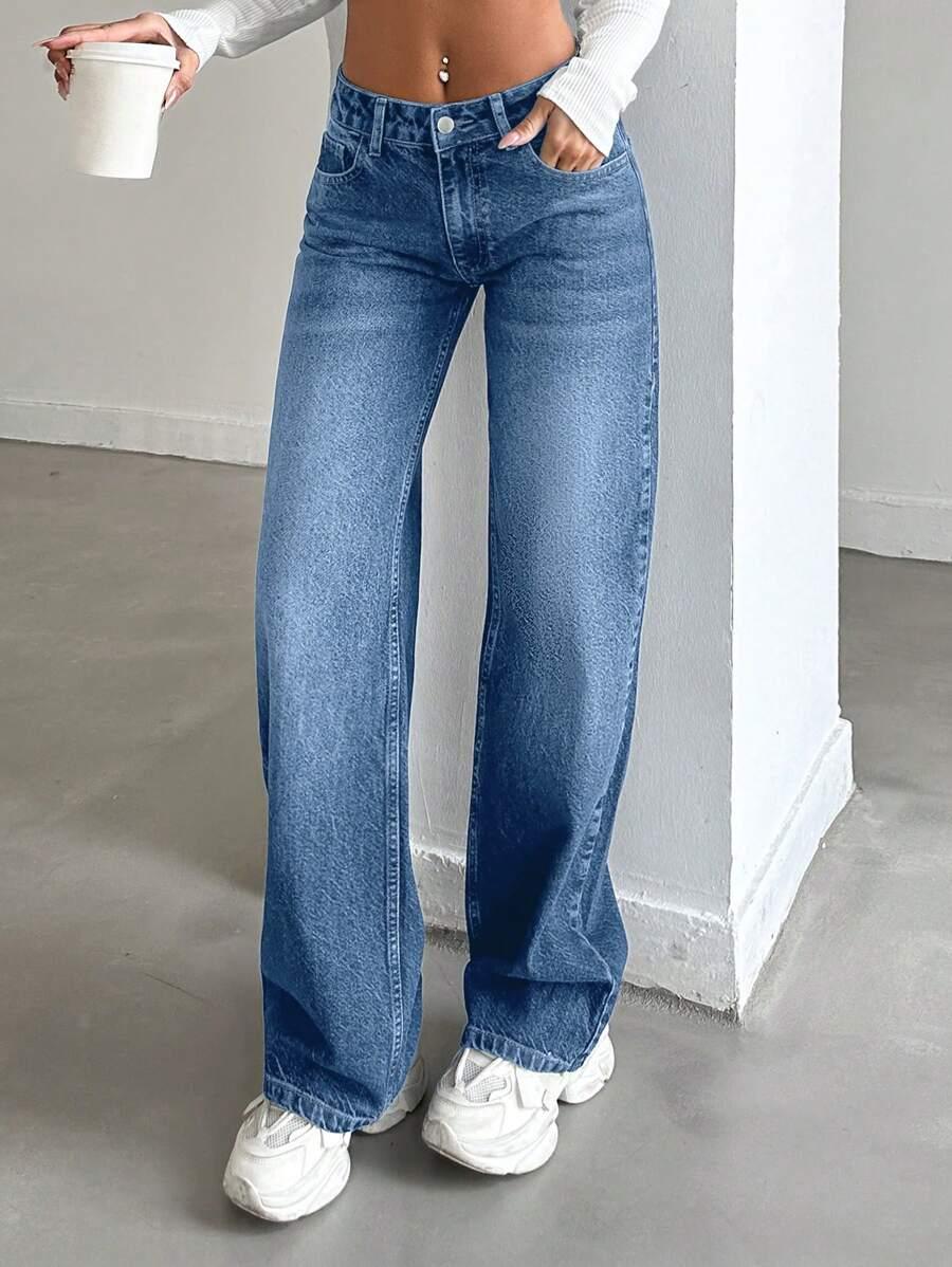 NIEBIESKIE SPODNIE JEANS
