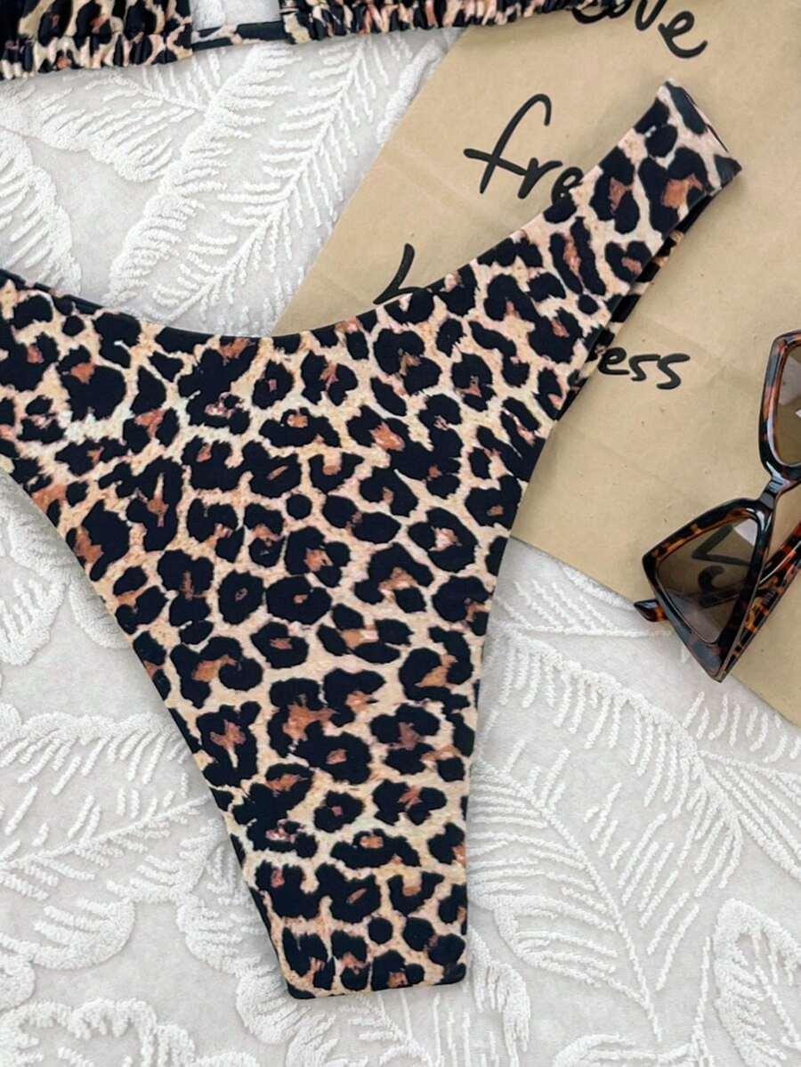 DWUCZĘŚCIOWY STRÓJ KĄPIELOWY ANIMAL PRINT