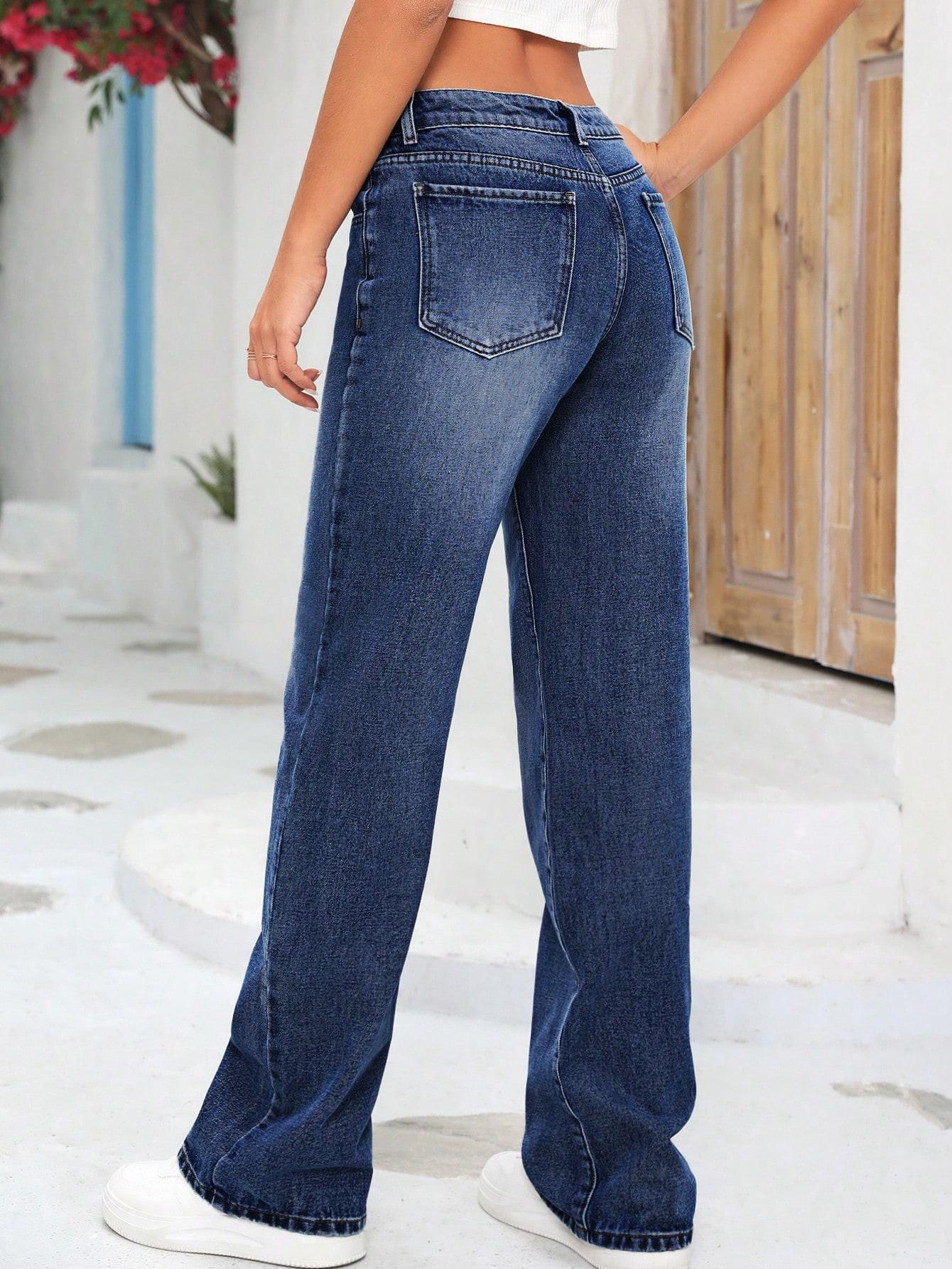NIEBIESKIE SPODNIE JEANS