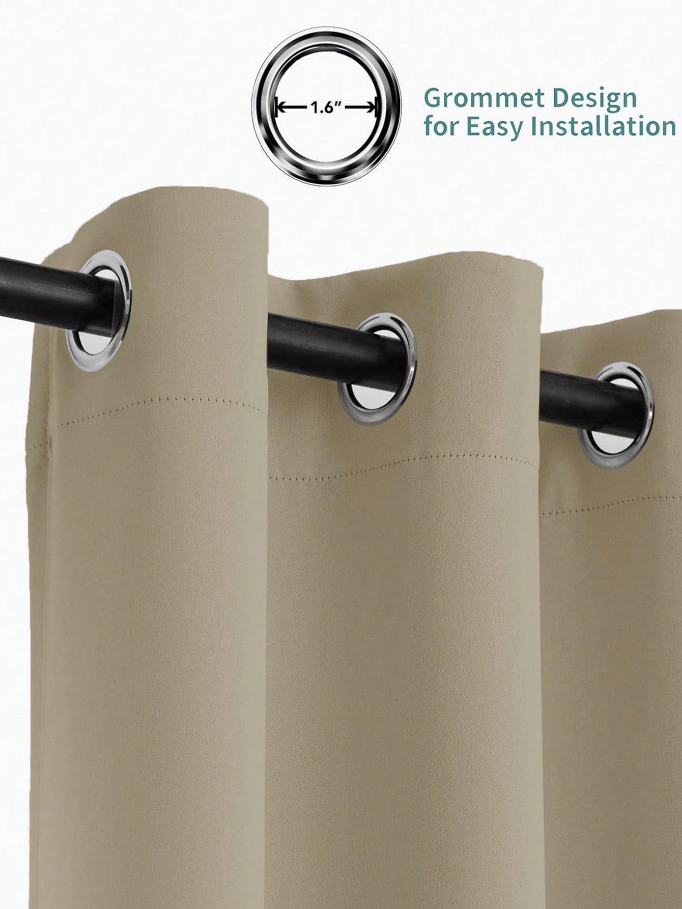 BEŻOWE ZASŁONY 2-PACK