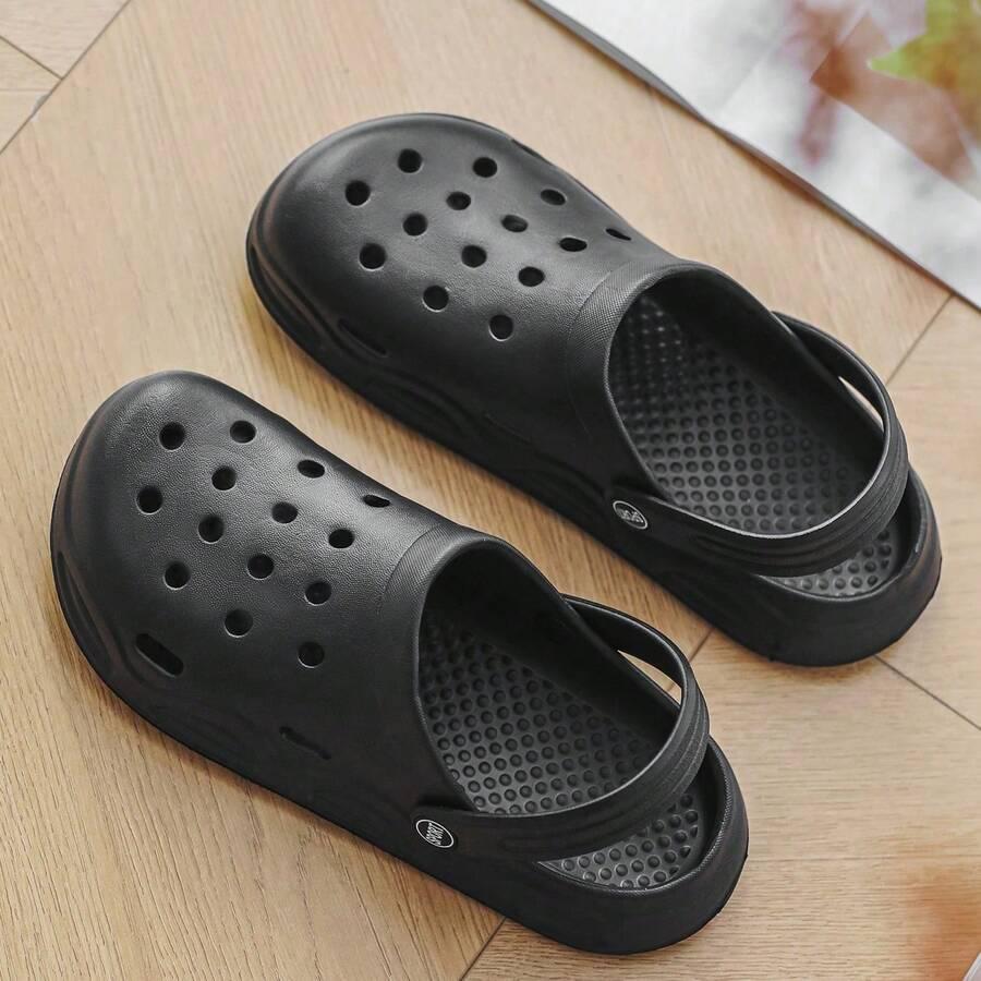 czarne klapki casual