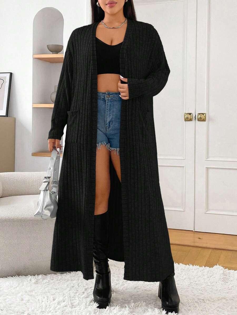 CZARNY SWETER NARZUTKA 