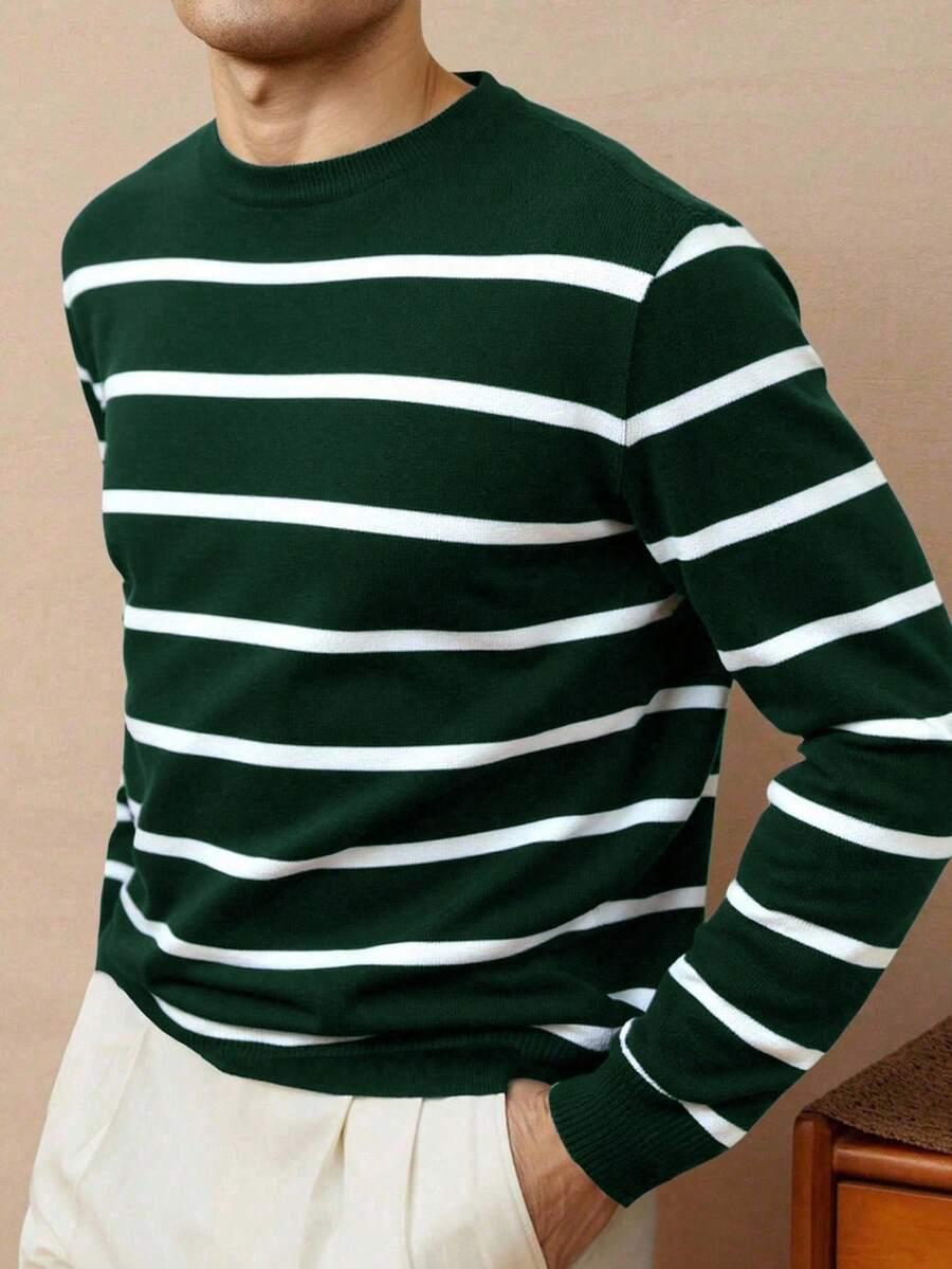 SWETER MĘSKI W PASKI