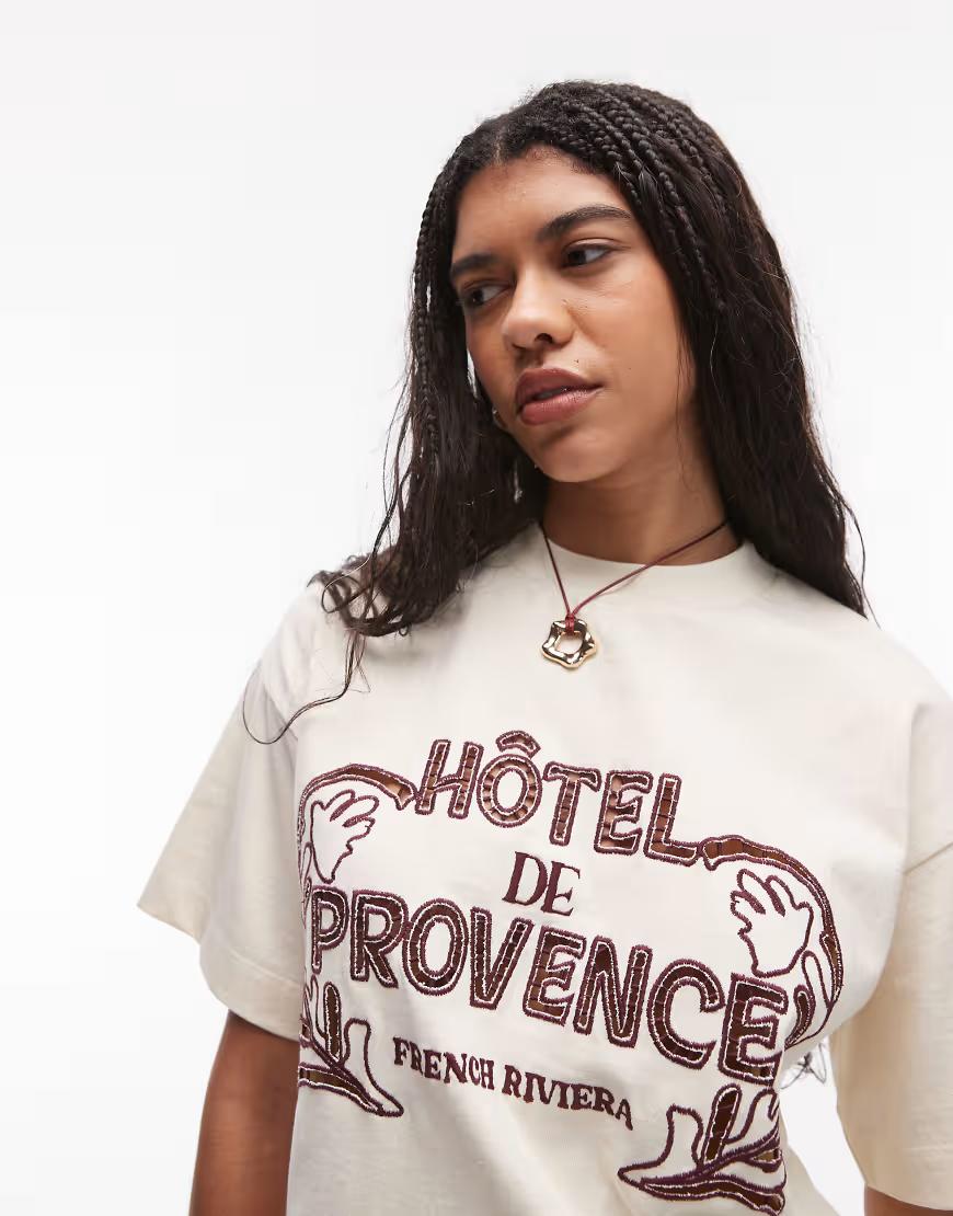 T-SHIRT HAFTOWANE NAPISY 