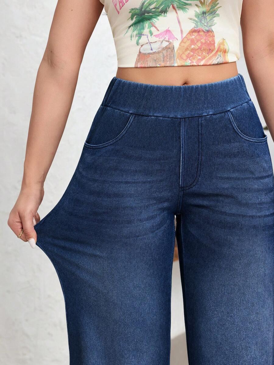 NIEBIESKIE JEANSOWE SPODNIE