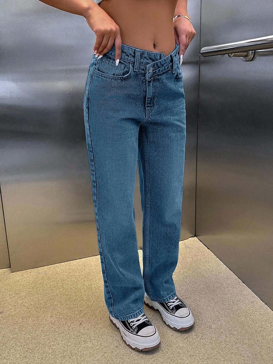 NIEBIESKIE SPODNIE JEANS