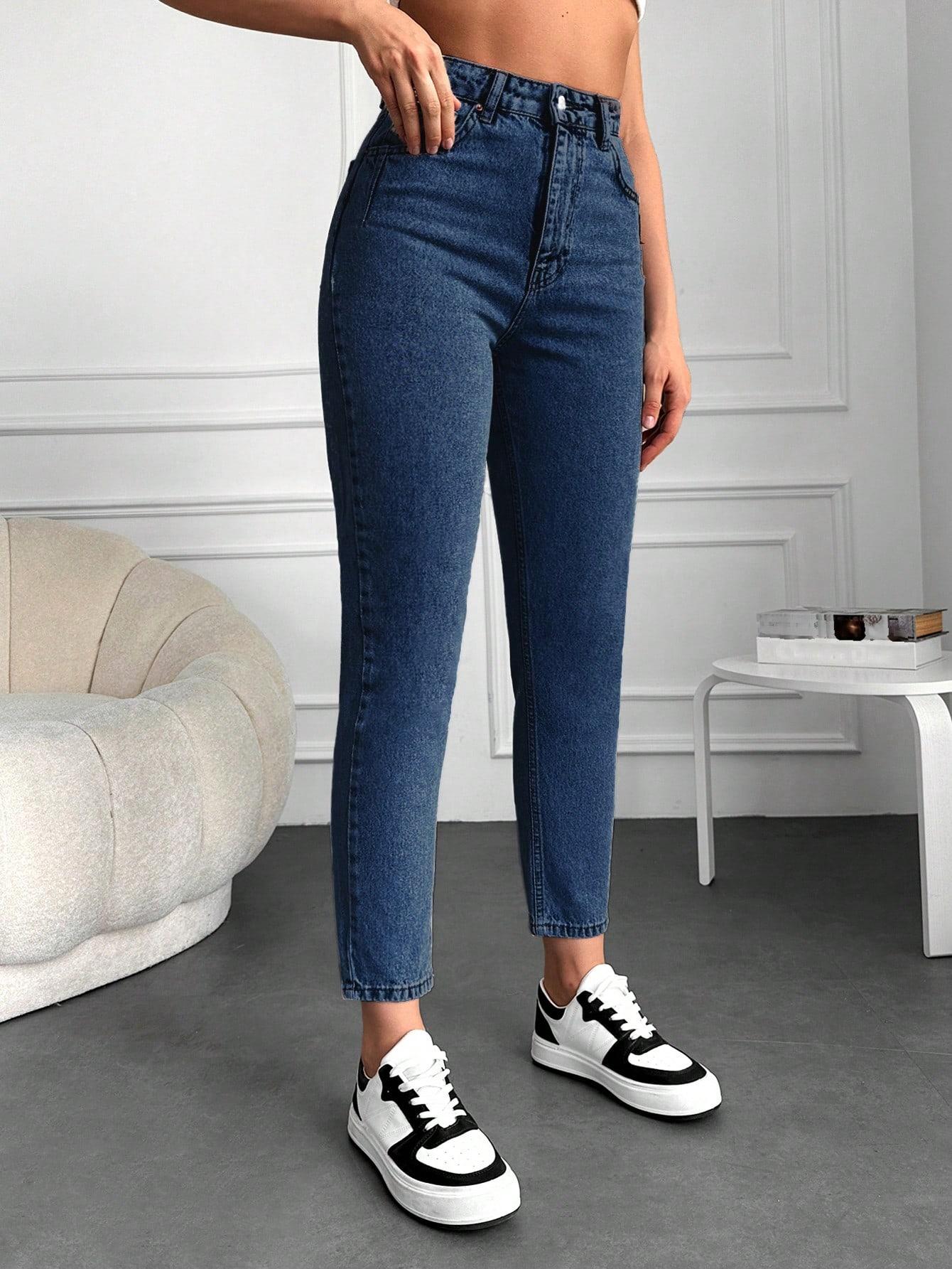 SPODNIE MOM JEANS WYSOKI STAN