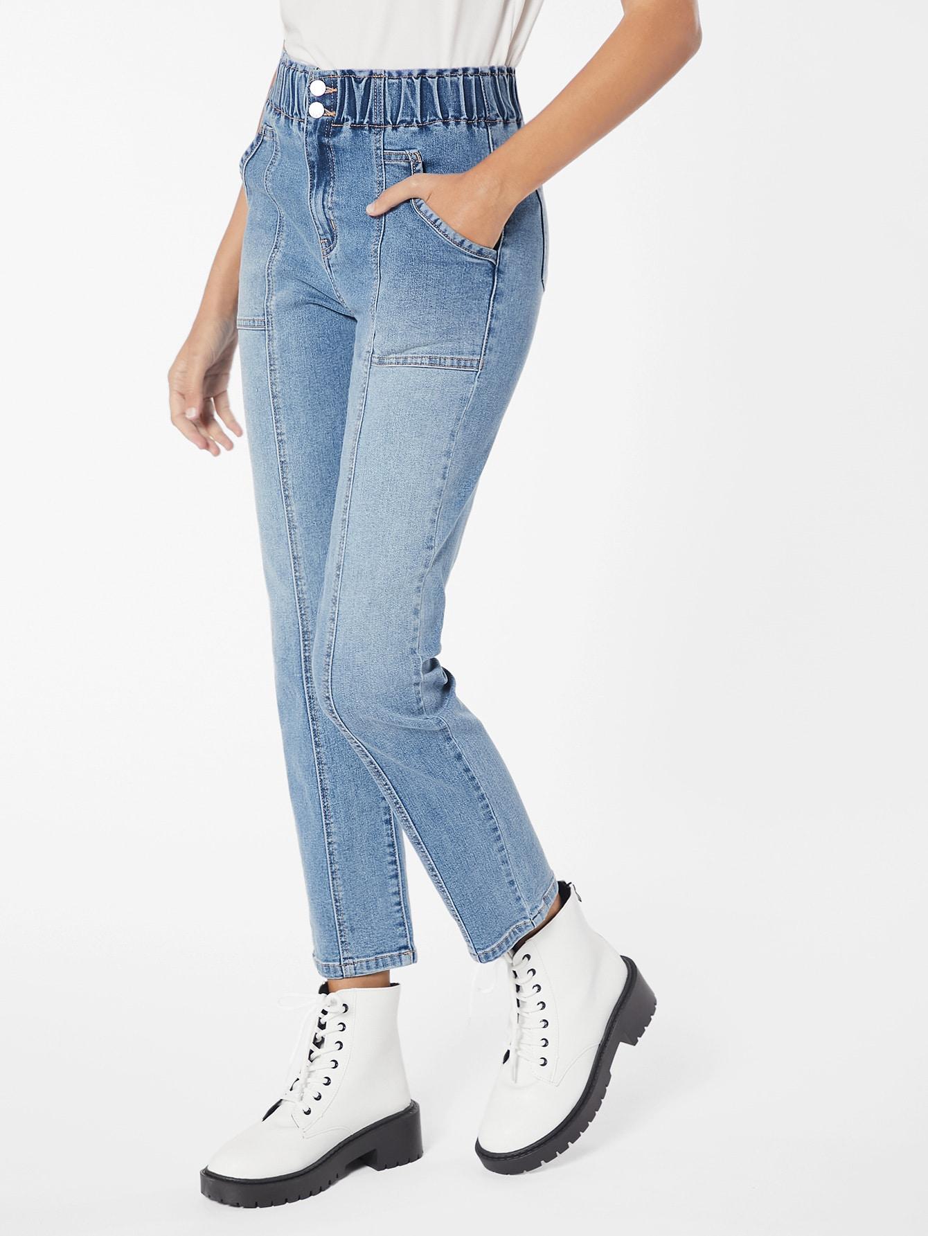 NIEBIESKIE SPODNIE JEANS