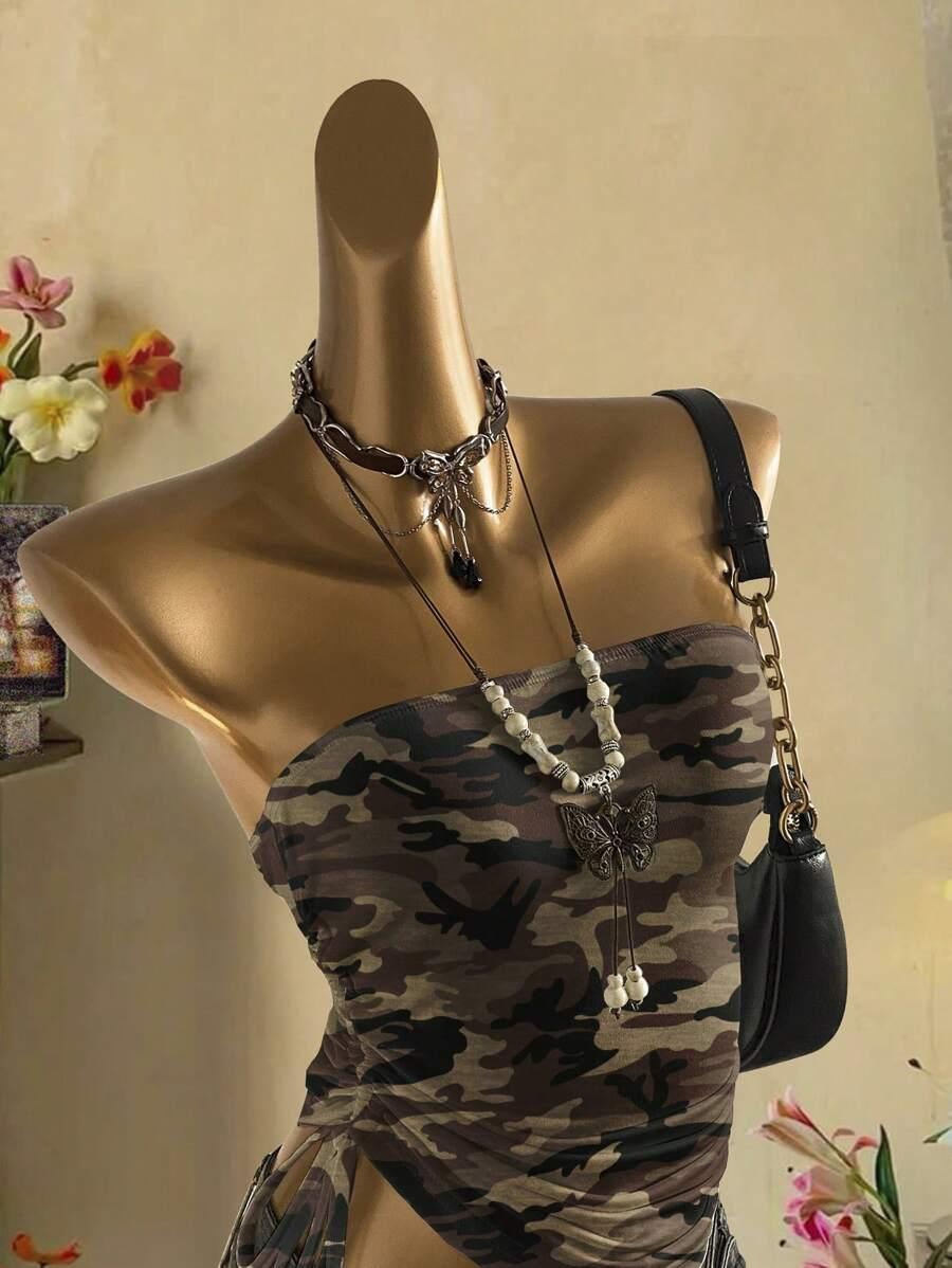 top odkryte ramiona moro