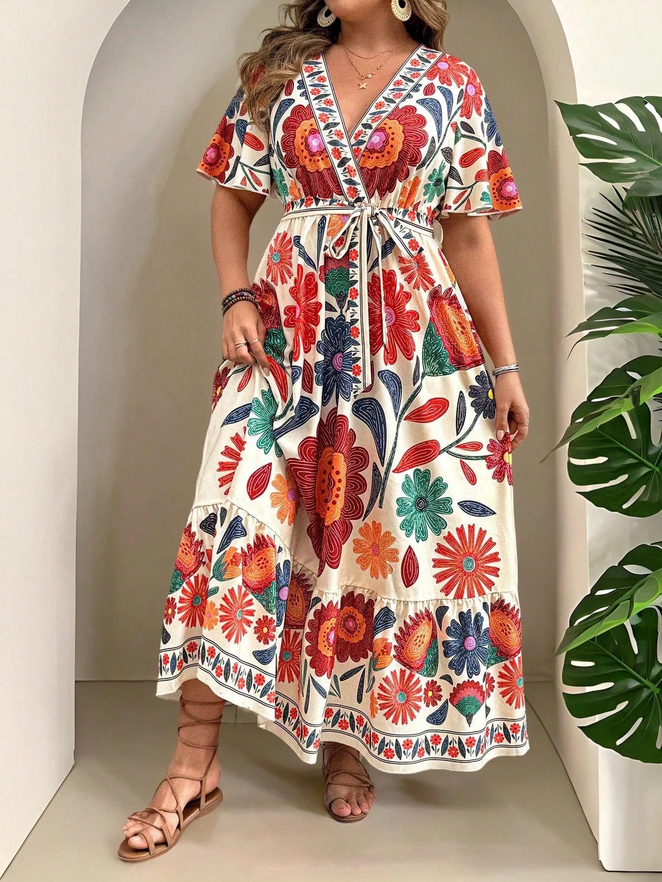 maxi sukienka print 