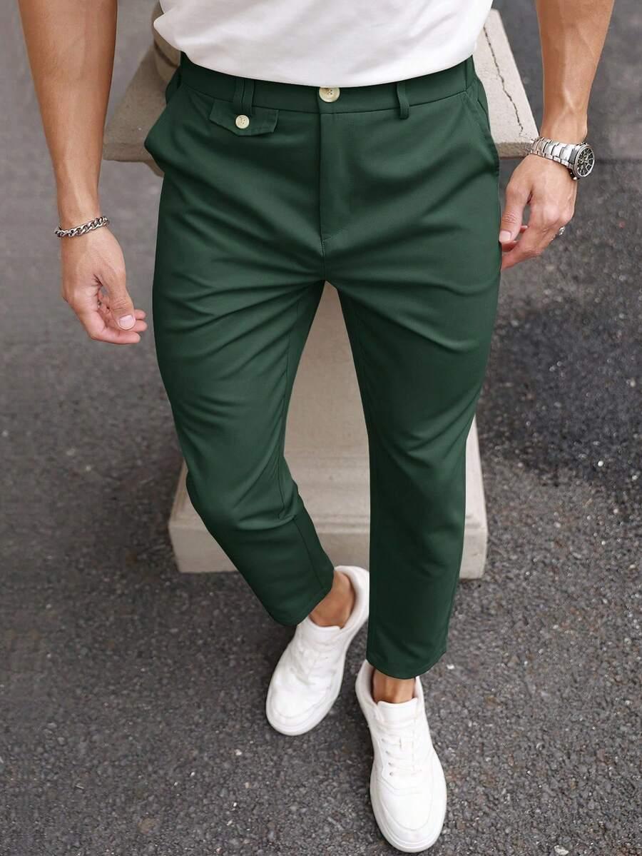ZIELONE SPODNIE CASUAL