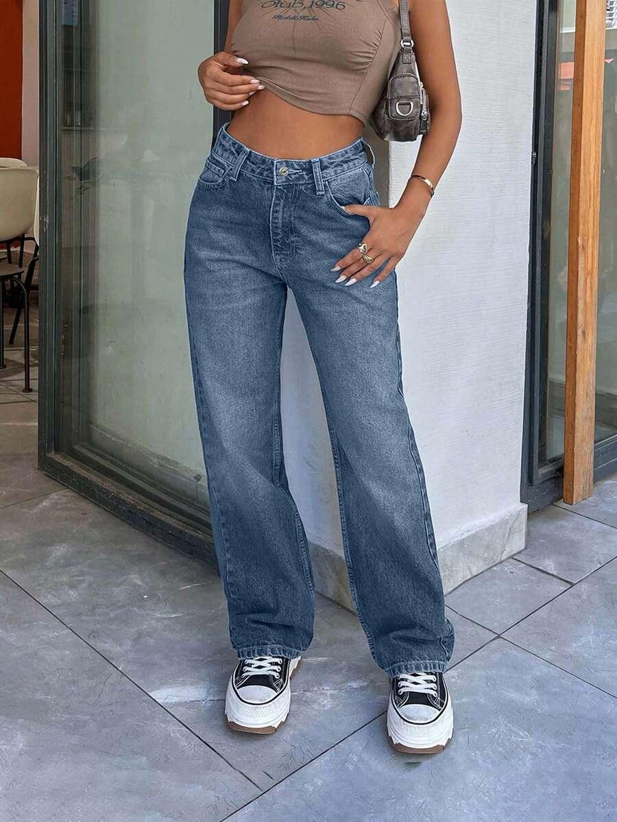 NIEBIESKIE SPODNIE JEANS