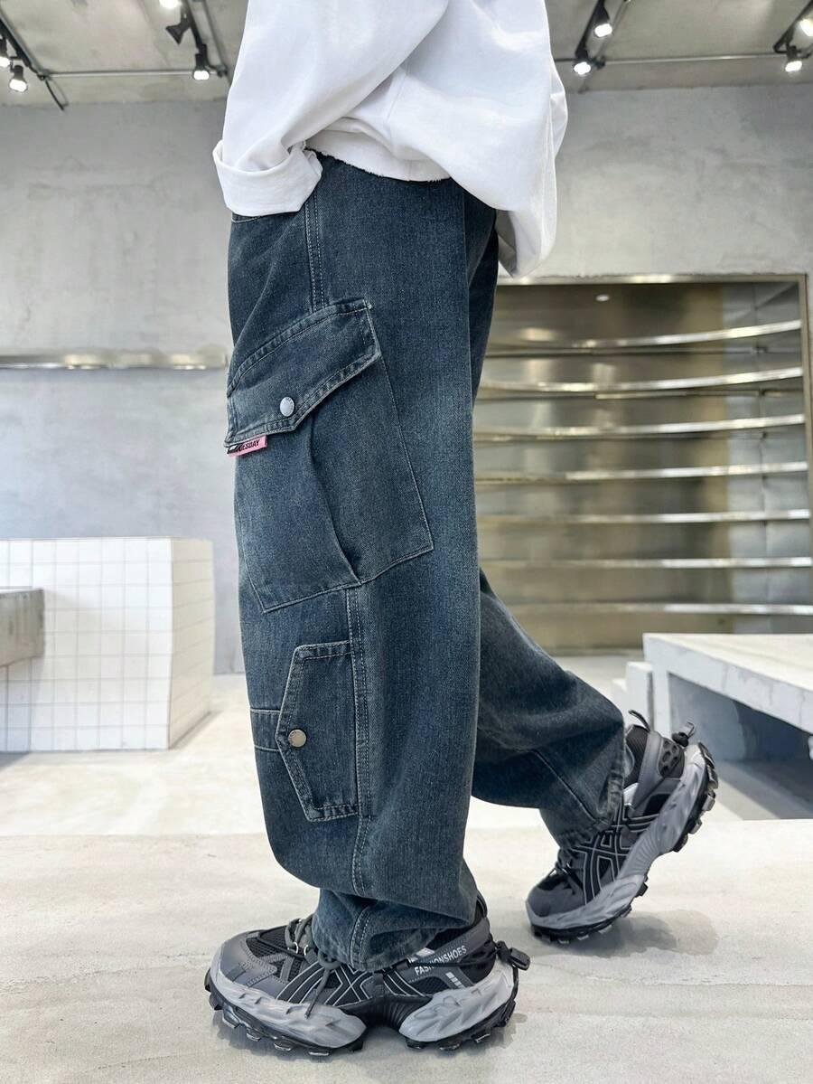 SPODNIE JEANS KIESZENIE
