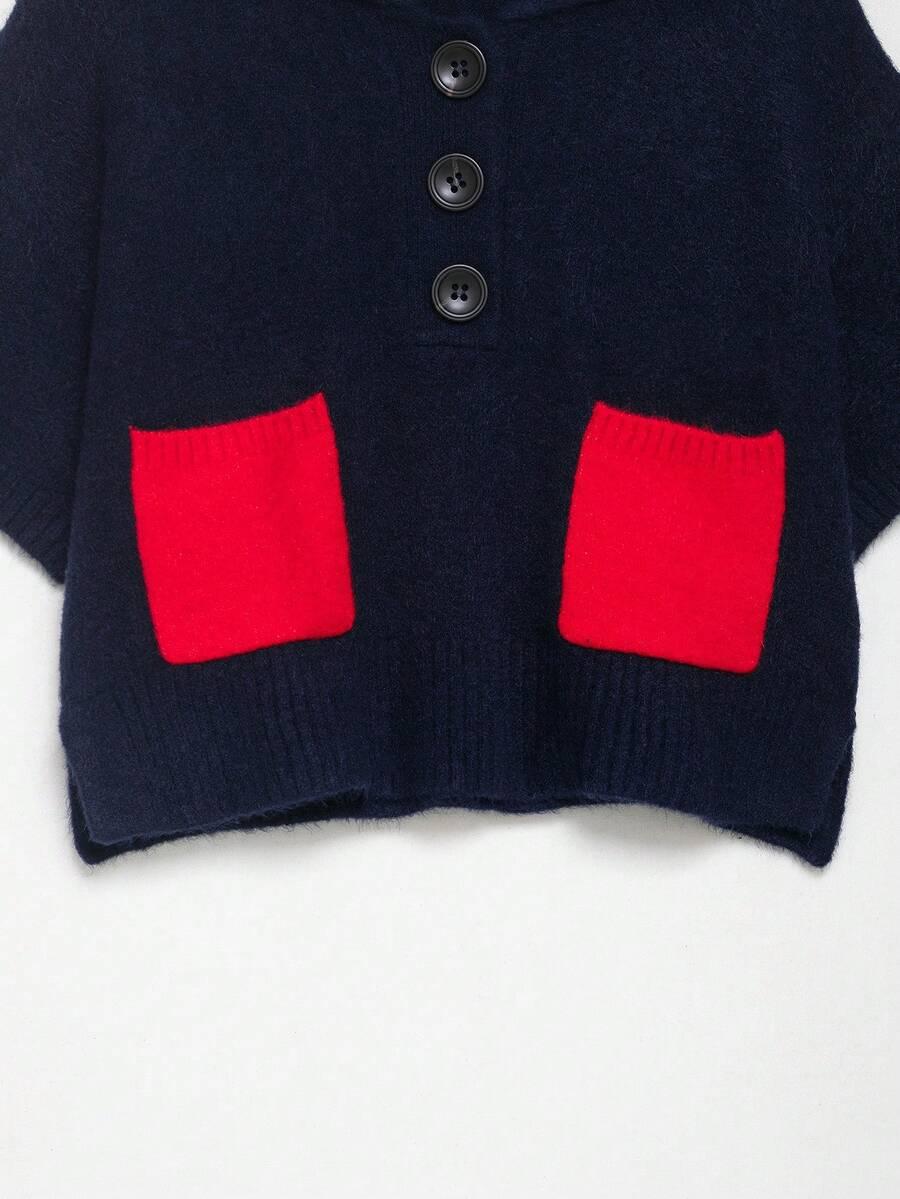 sweter z krótkim rękawem