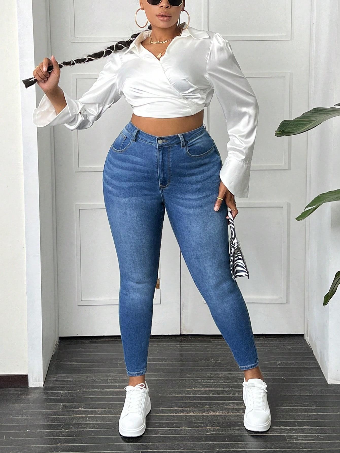 NIEBIESKIE SPODNIE JEANS