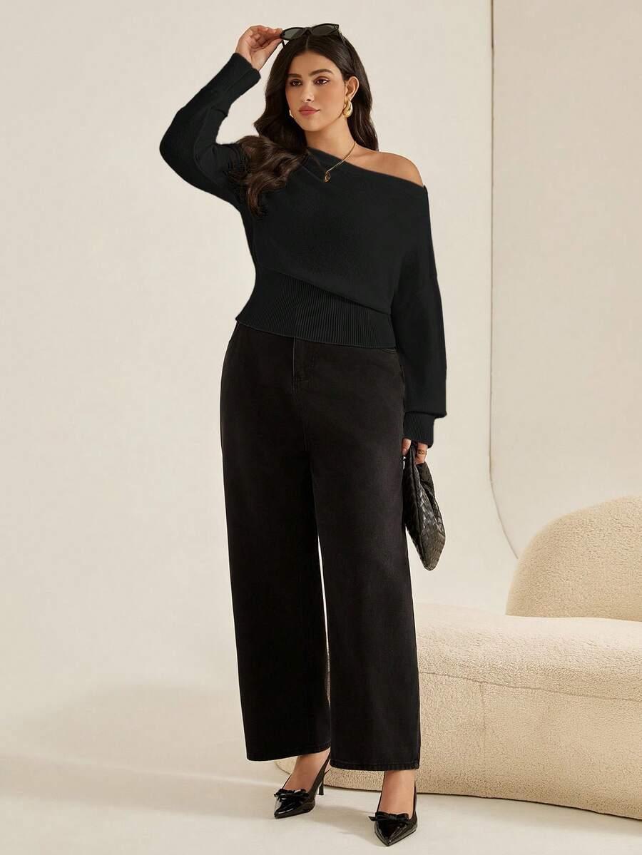 CZARNY SWETER CASUAL