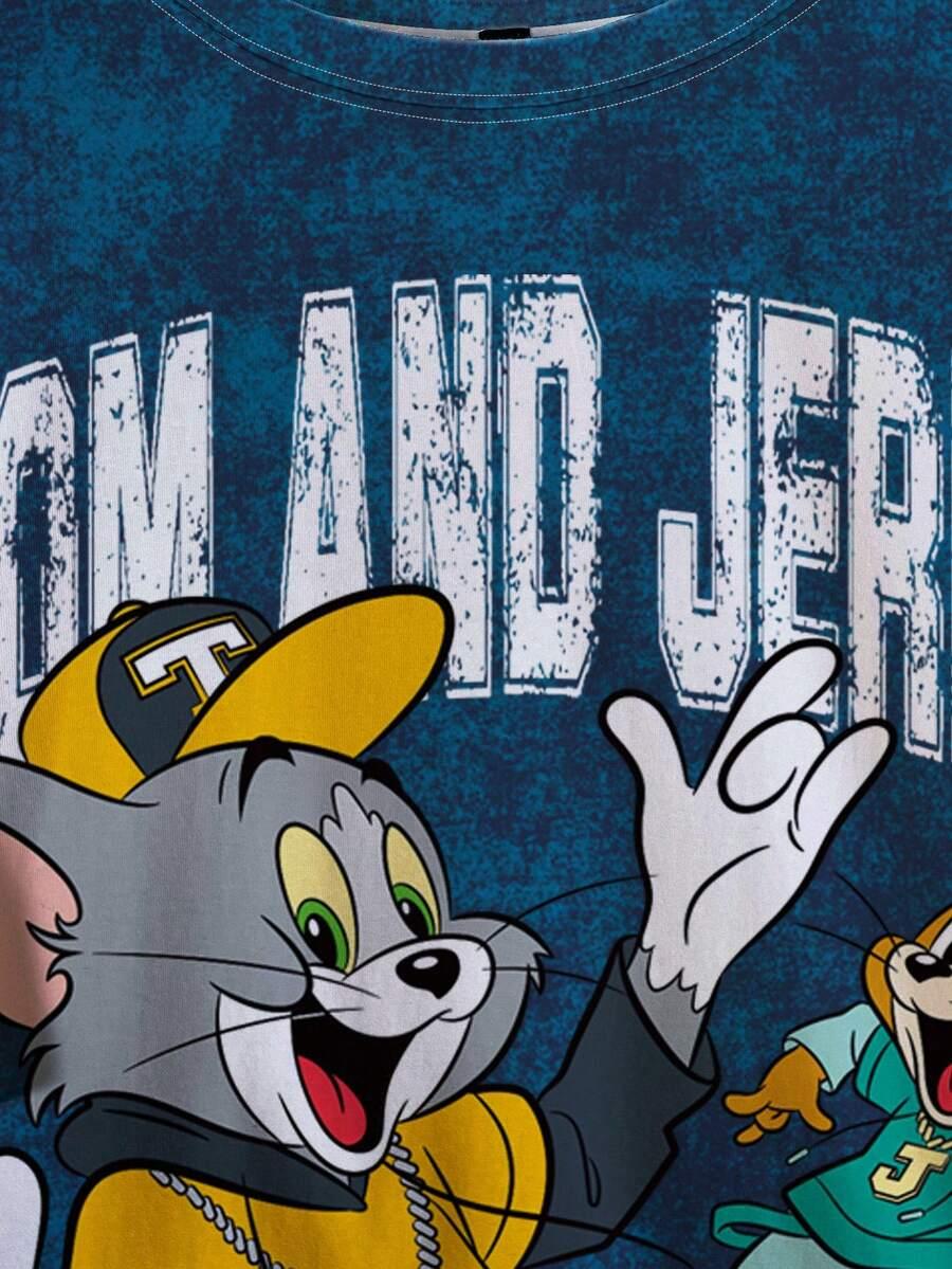 MĘSKA LUŹNA KOSZULA TOM&JERRY