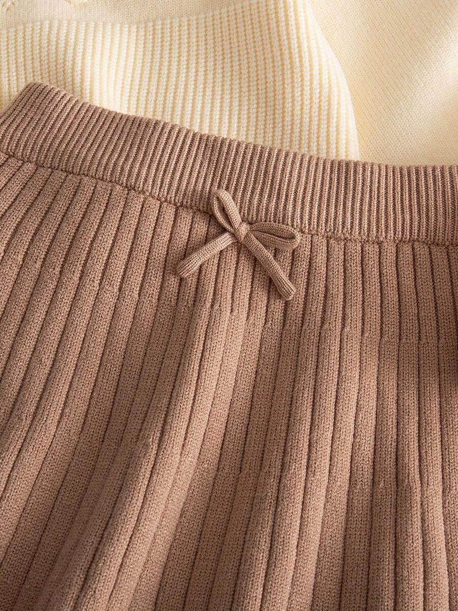 SPÓDNICZKA SWETER DZIANINOWY KOMPLERT