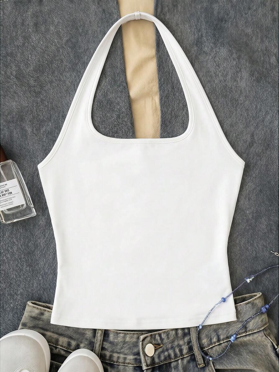 biały top basic
