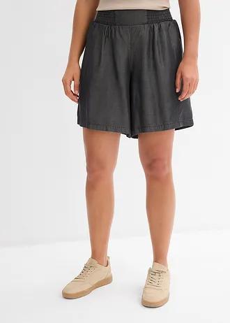 SPODENKI DAMSKIE PLUS SIZE BERMUDY KRÓTKIE LYOCELL