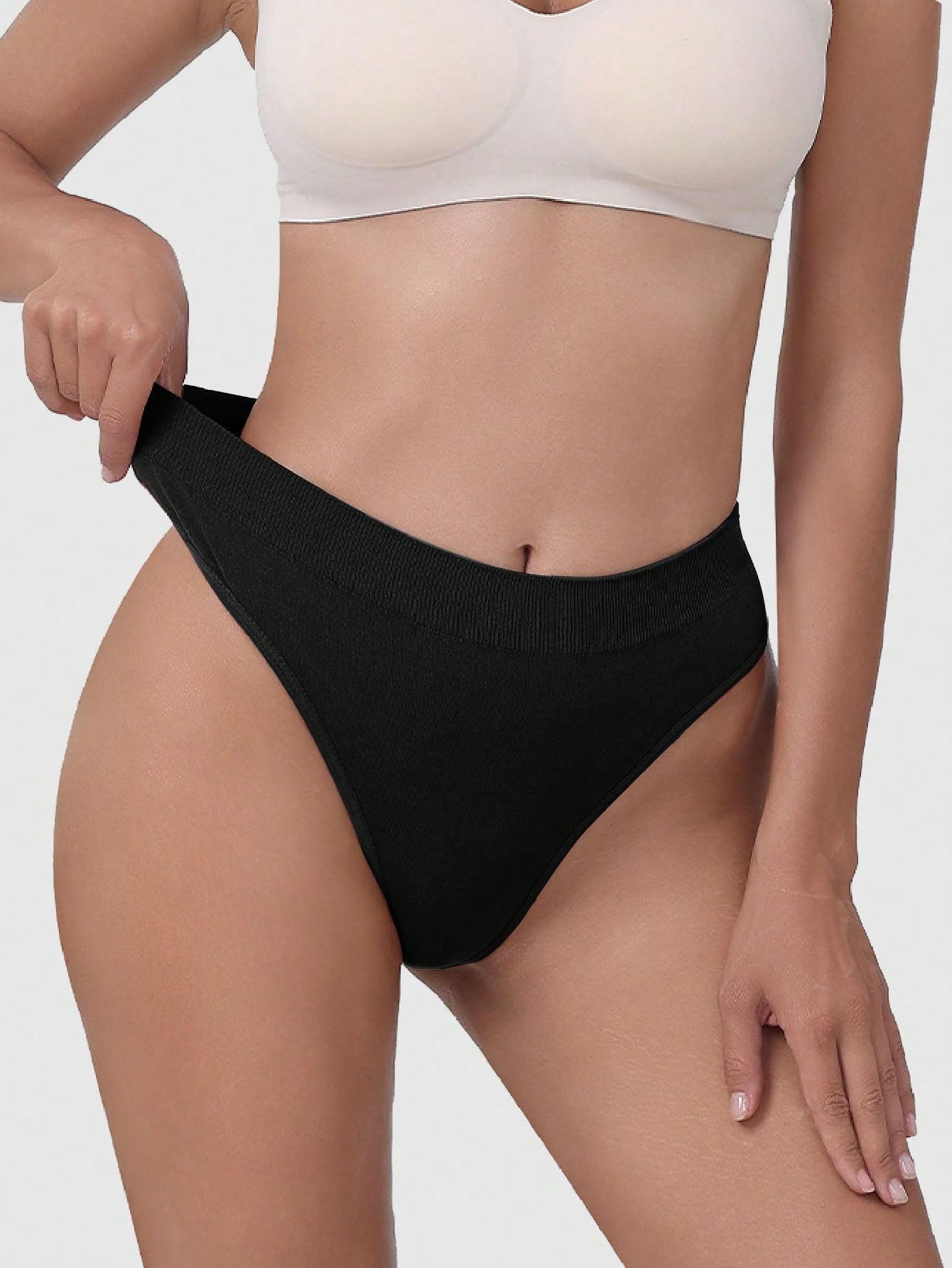 CZARNE MAJTKI STRINGI 4-PACK