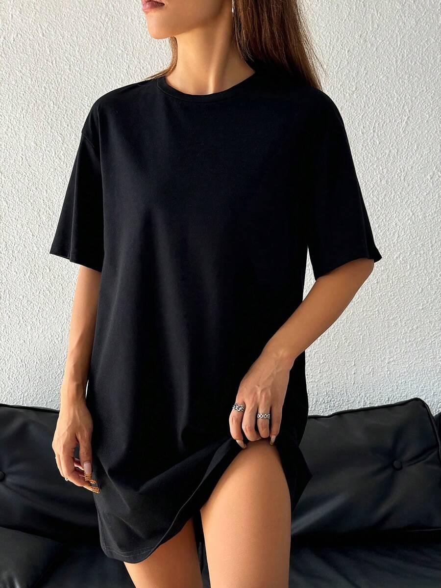 CZARNA MINI SUKIENKA 