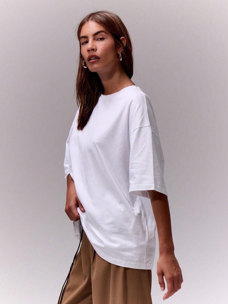BIAŁY T-SHIRT BASIC 