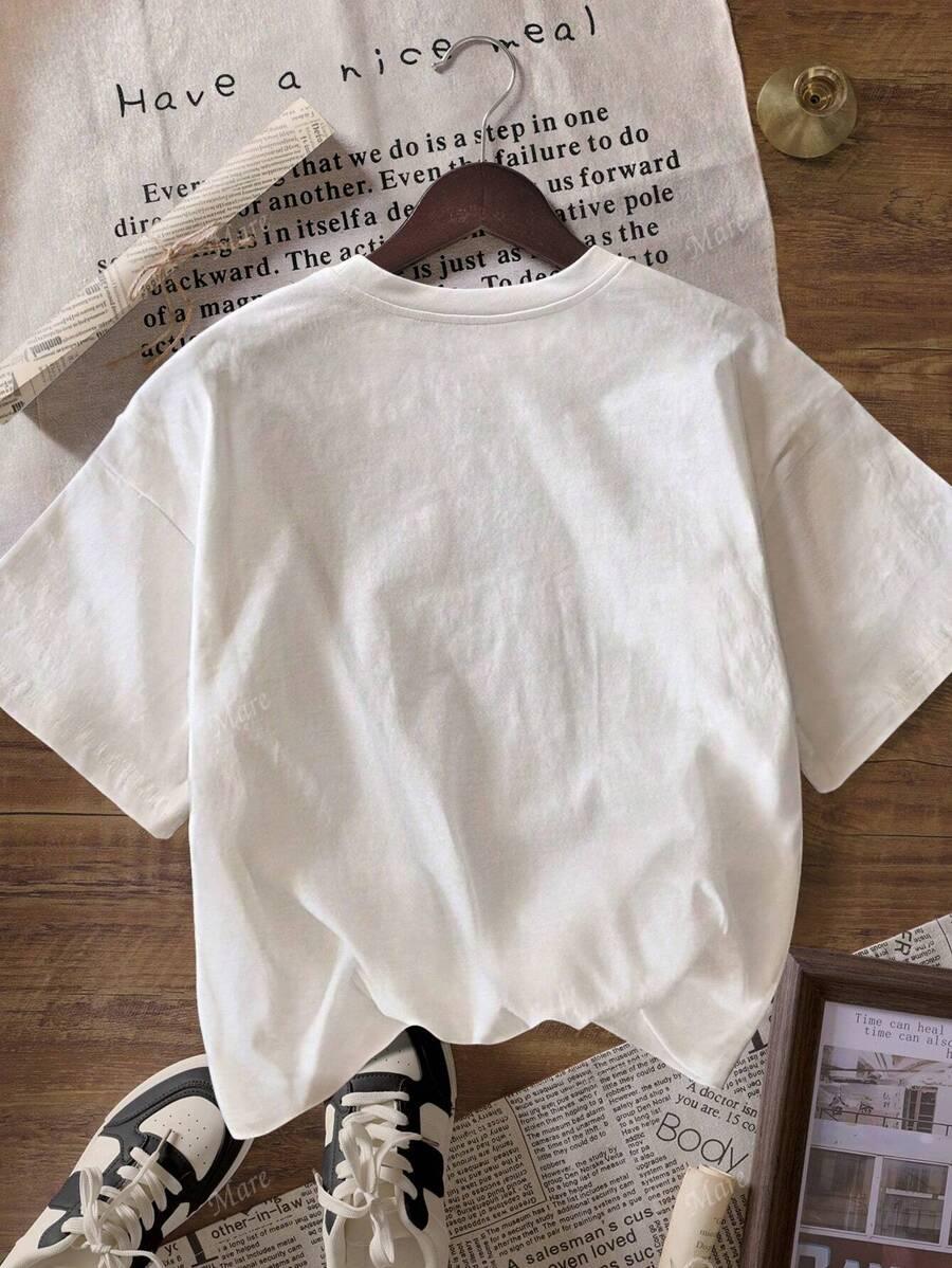 T-SHIRT DAMSKI Z NADRUKIEM 