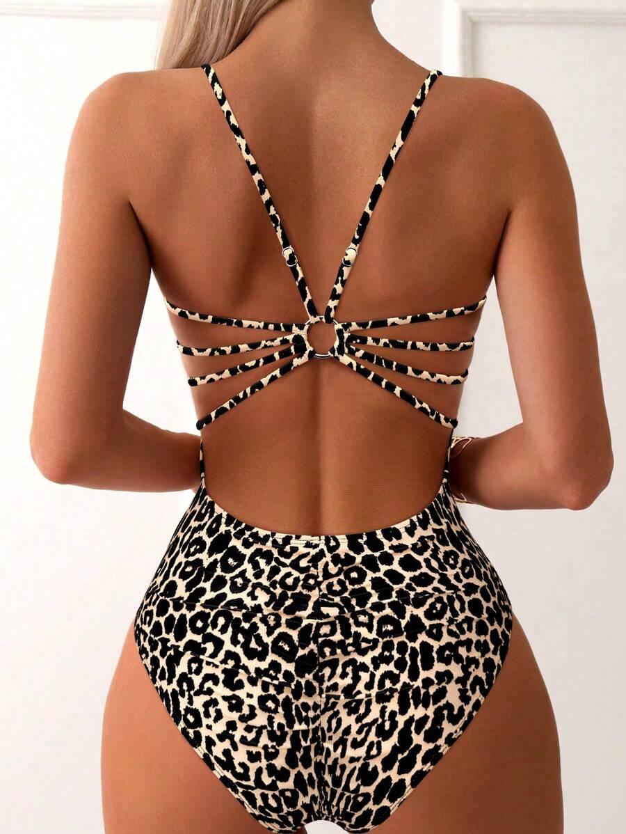 jednoczęściowy strój kąpielowy animal print