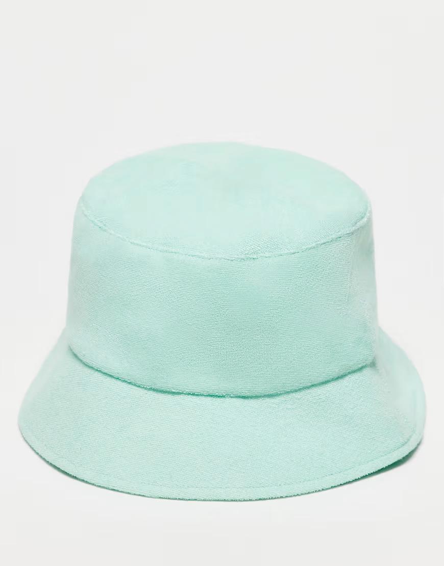 zielony kapelusz bucket