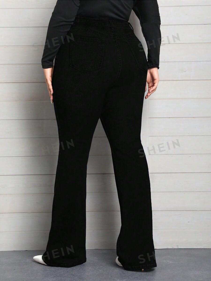 CZARNE SPODNIE JEANS