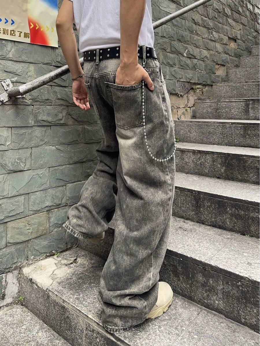 spodnie jeans baggy 